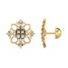 Aadishri Signature spl White Stoned  Casting Stud - 22KT  